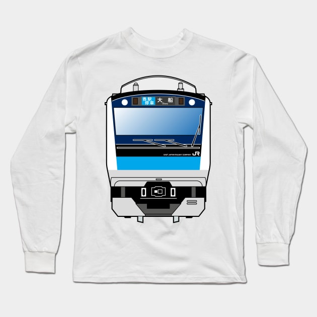 Tokyo Keihin-Tohoku Line Train - E233-1000 series Long Sleeve T-Shirt by conform